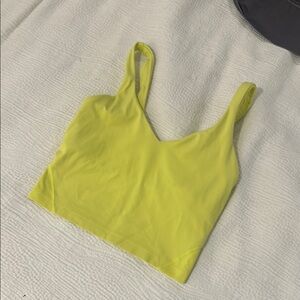 Lululemon Athletica Neon Yellow Tank Top